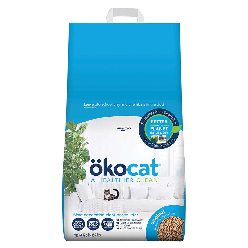Okocat, Natural Wood Clumping Litter - 4.5 kg image number null