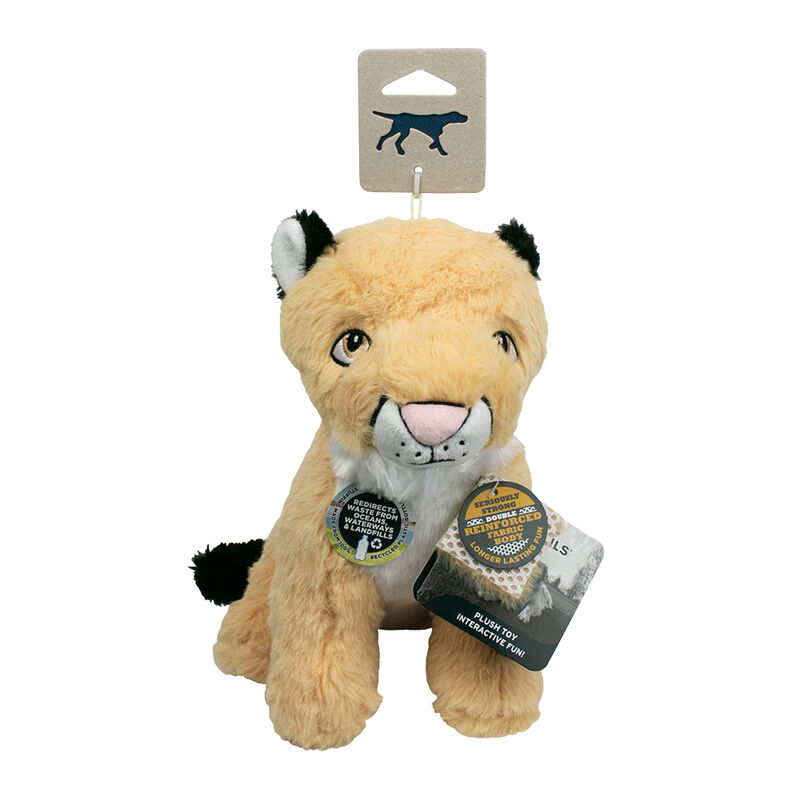 Tall Tails, Plush Mountain Lion Crunch-Squeak-Crinkle Toy- 14" - Plush Dog Toy image number null