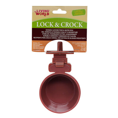 Living World, Lock & Crock Dish - Burgundy Plum - 6 oz