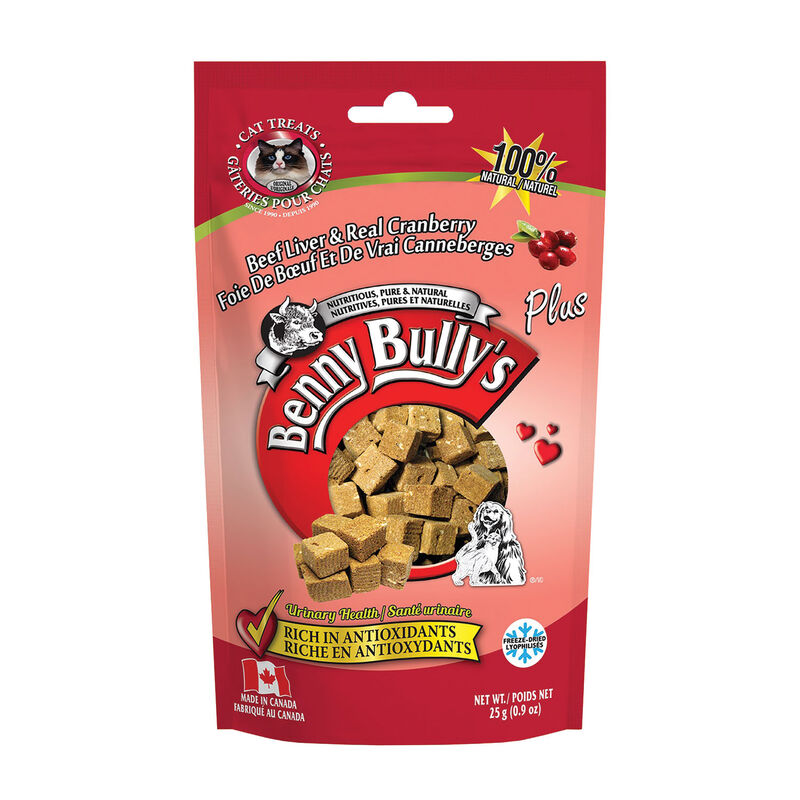 Benny Bully's, Feline Liver Plus Cranberry - 25 g - Freeze Dried Cat Treat image number null