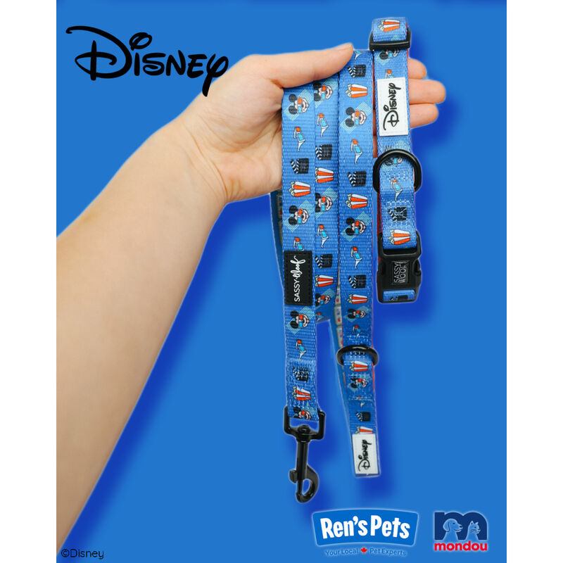 Sassy Woof, Mickey Cinema Collar and Leash Set for Dogs - Small image number null