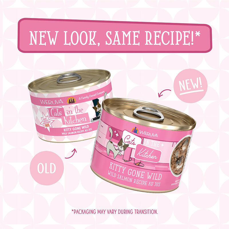 Weruva, Can Feline  -Kitty Gone Wild-Wild Salmon-170g - Minced - Wet Cat Food image number null
