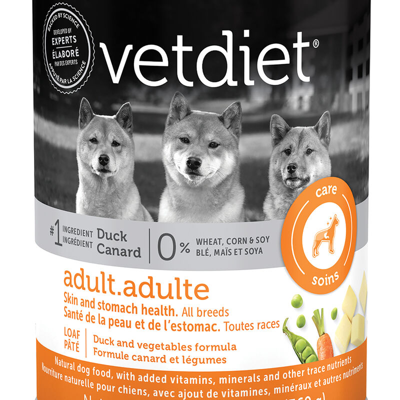 Vetdiet, Can, Adult - Skin & Stomach - Duck - 369 g image number null