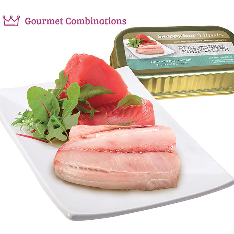 Snappy Tom, Ultimates - Tuna w/ Barramundi in Broth - 85g image number null