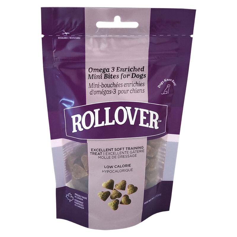 Rollover, Mini Bites, Omega 3 Enriched Treat - 100 g image number null