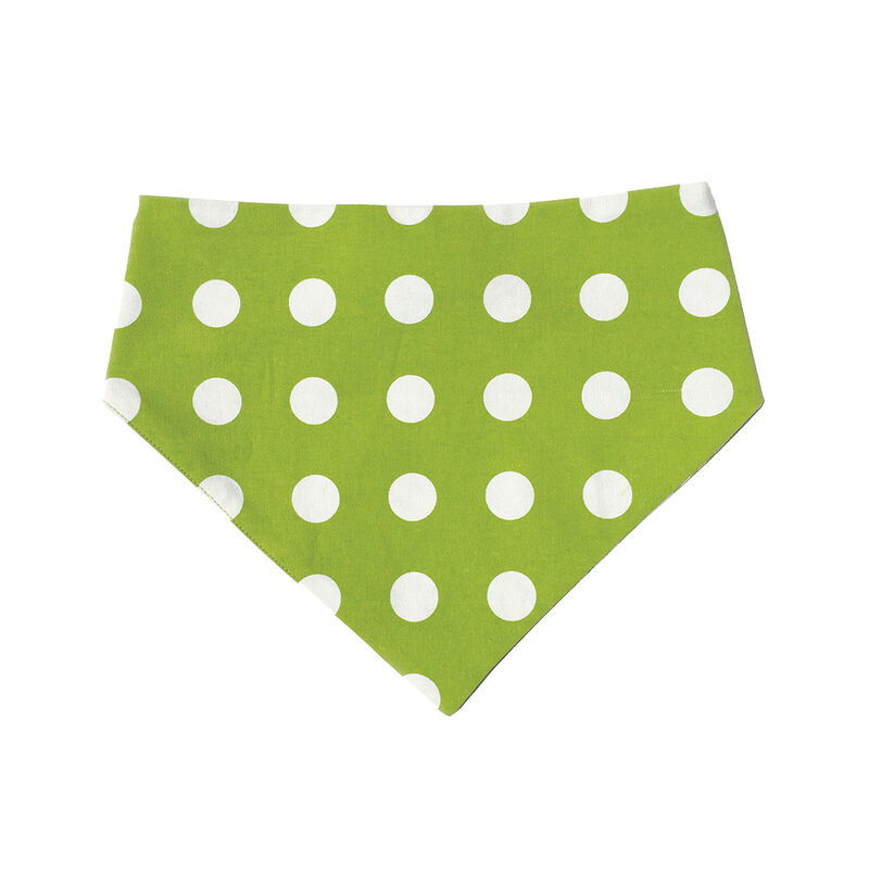Uptown Pups, Bandana Reversible - Green & White image number null