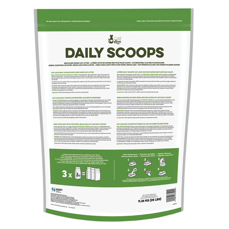 Cat Love Daily Scoops Recycled Paper Litter - 11.3 kg image number null