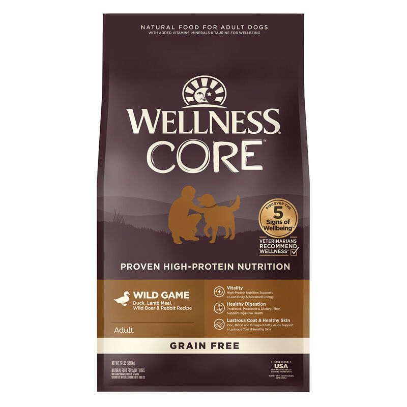 Wellness, Core, Grain Free Wild Game - 9.98 kg - Dry Dog Food image number null