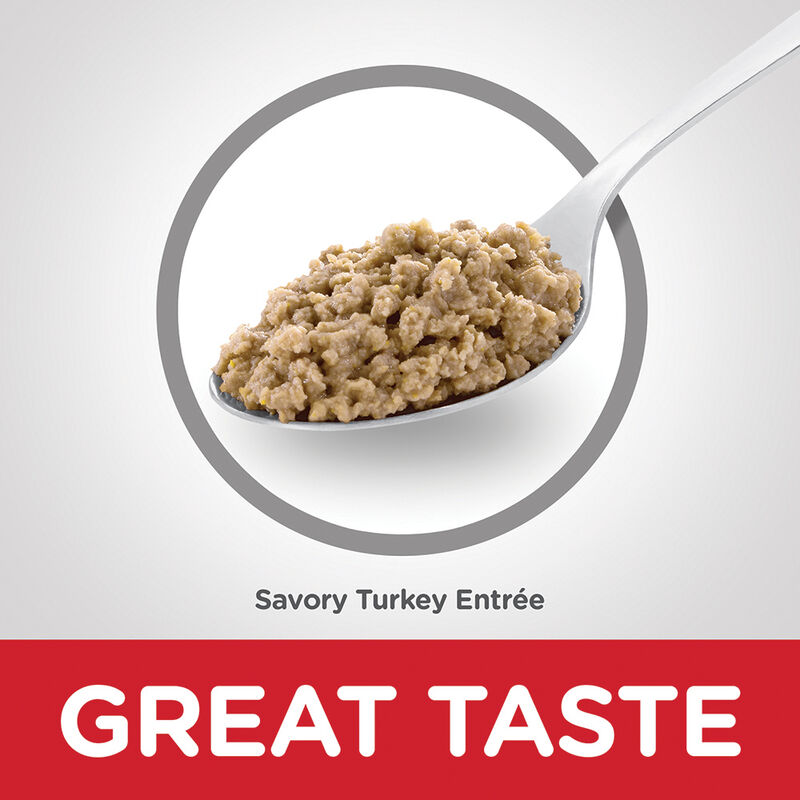 Science Diet, Adult 7+ Savory Turkey Canned Cat Food, 156 g - Wet Cat Food image number null