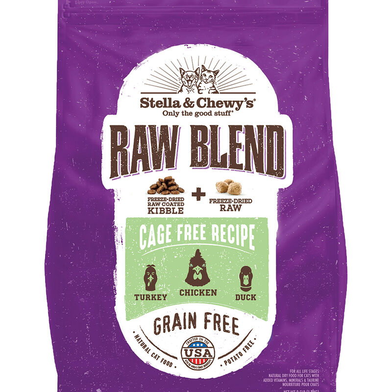 Stella & Chewy's, Cat Raw Blend Kibble, Cage-Free Poultry Recipe image number null
