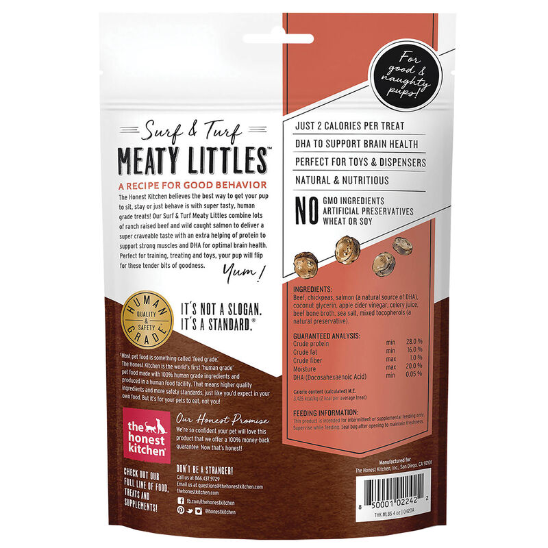 The Honest Kitchen, Surf & Turf Meaty Littles, Beef - Dog Treat image number null