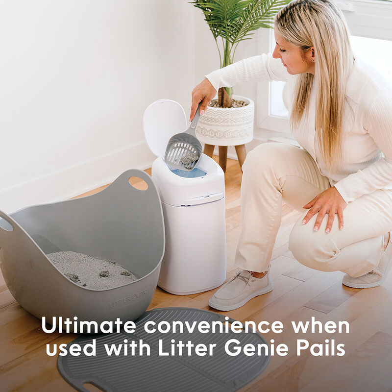 Litter Genie, Cat Litter Box With Scoop, Grey image number null