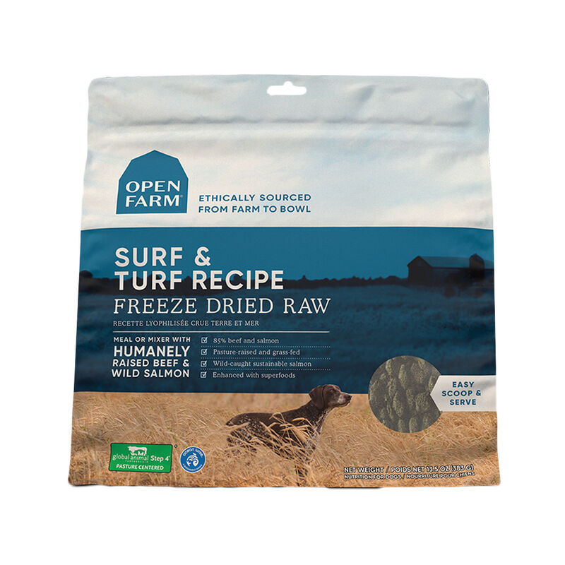 Open Farm, Surf & Turf Freeze Dried Raw Dog Food - Freeze Dried Dog Food image number null