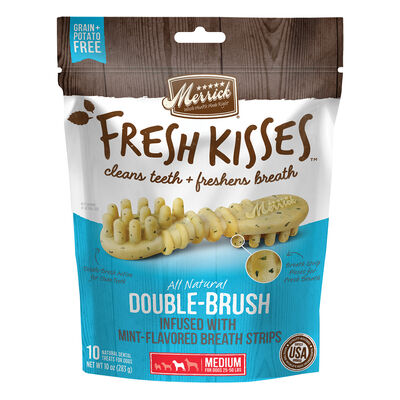 Merrick, Fresh Kisses Brush - Mint - Dog Treat