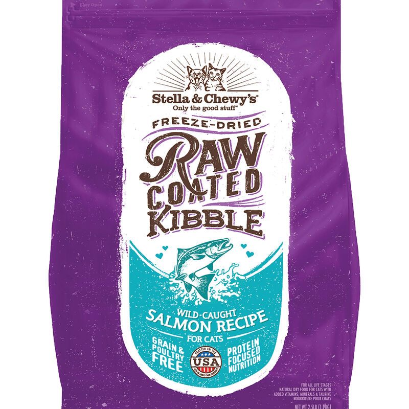 Stella & Chewy's, Cat Raw Coated Kibble, Wild-Caught Salmon Recipe image number null