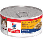 Science Diet, Adult 7+ Savory Chicken Canned Cat Food, 156 g - Wet Cat Food image number null