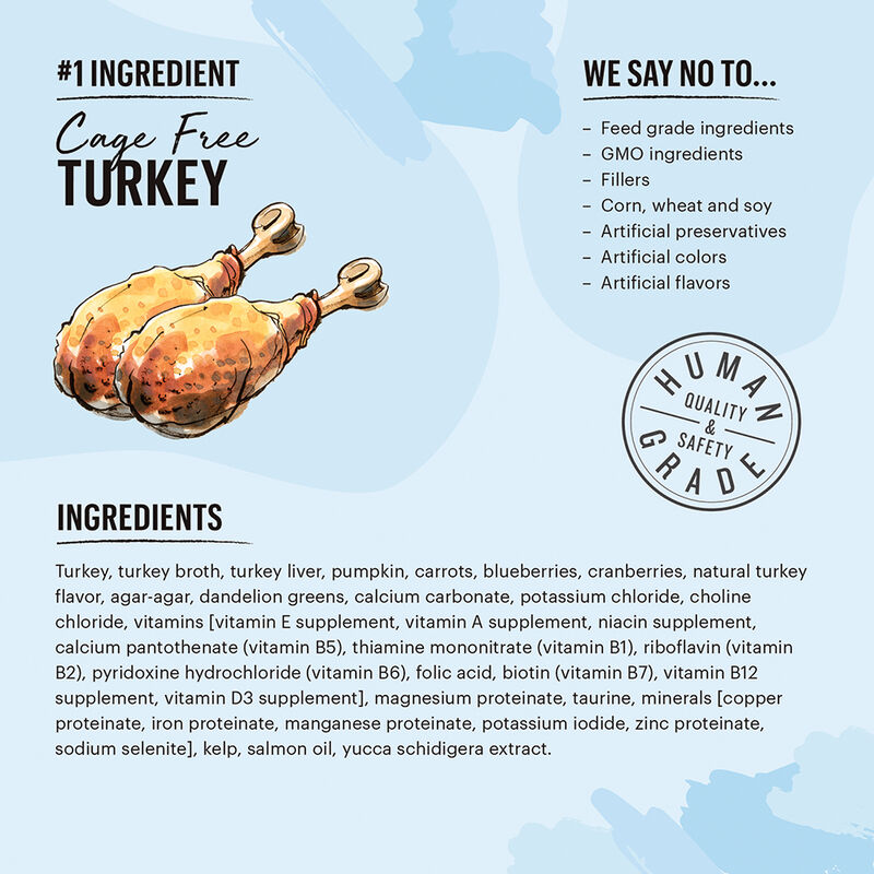 The Honest Kitchen, Câté™ Grain Free Turkey Pâté - 79.4 g - Wet Cat Food image number null