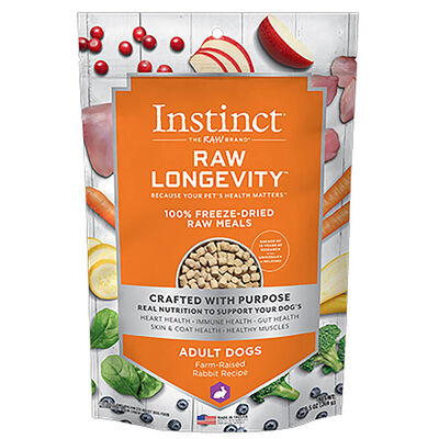 Instinct, Adult, Longevity - FD Meal - Rabbit - 269 g - Freeze Dried Dog Food