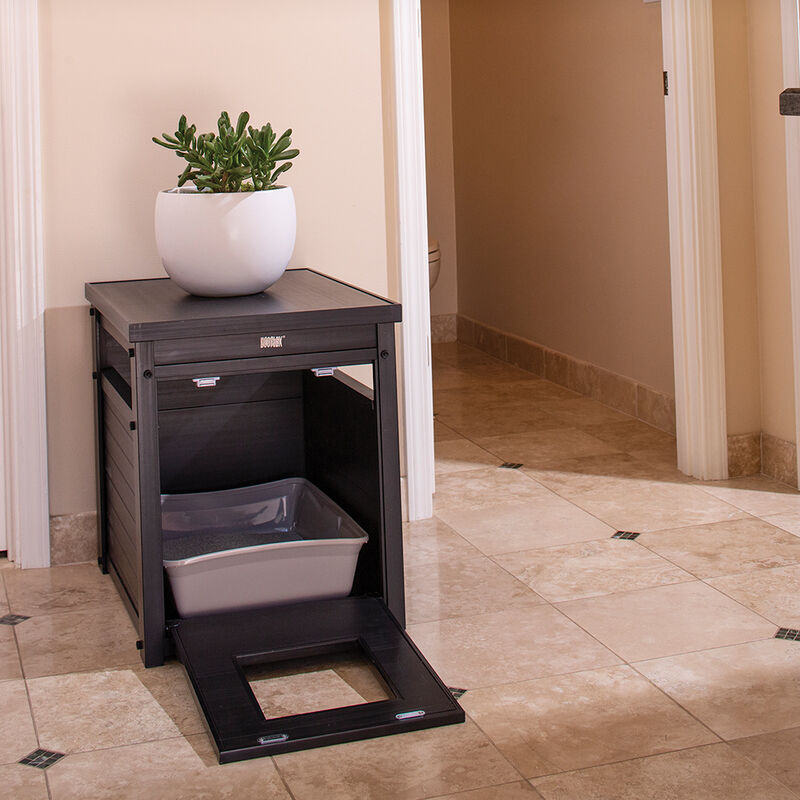 New Age Pet, LitterLoo Litter Box Cover - End Table - Espresso image number null