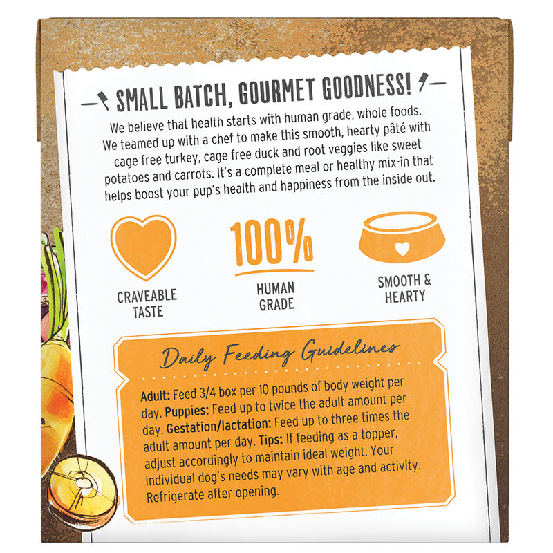 The Honest Kitchen, Butcher Block Pate, Turkey & Duck - Wet Dog Food image number null