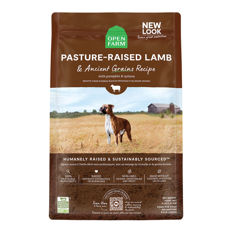 Open Farm, Pasture-Raised Lamb & Ancient Grains Adult Dog Dry Food - Dry Dog Food image number null