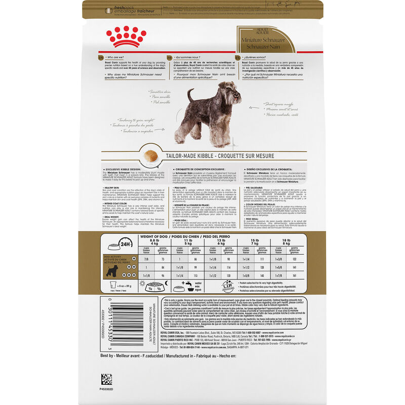 Royal Canin, Breed Health Nutrition Miniature Schnauzer Adult - Dry Dog Food image number null