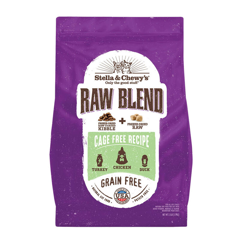 Stella & Chewy's, Cat Raw Blend Kibble, Cage-Free Poultry Recipe image number null