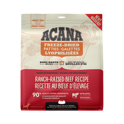 Acana, Adult - FD Patties - Ranch Raised Beef - 397 g - Freeze Dried Dog Food