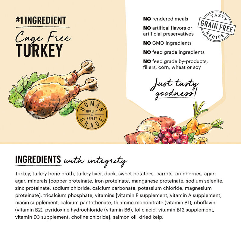 The Honest Kitchen, Butcher Block Pate, Turkey & Duck - Wet Dog Food image number null