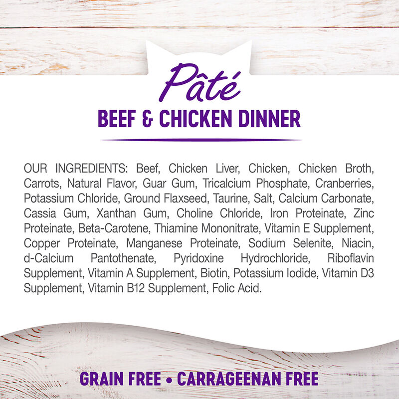 Wellness, Canned Cat Food, Complete Health, Beef & Chicken - Wet Cat Food image number null