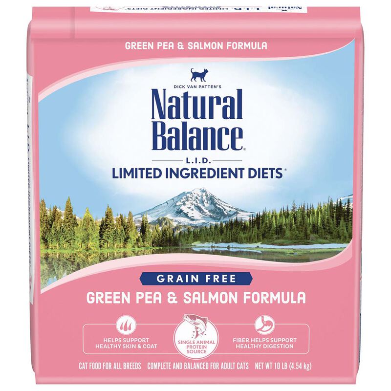 Natural Balance, Cat, Limited Ingredient Diet, Green Peas & Salmon - Dry Cat Food image number null