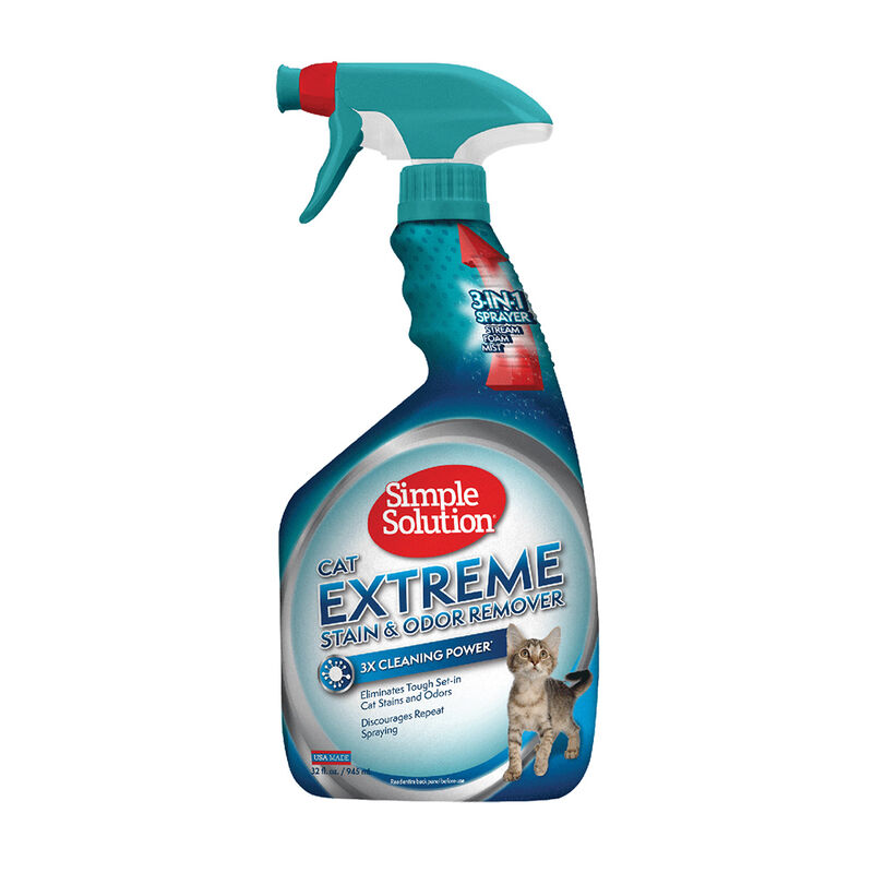 Simple Solution, Cat Extreme Stain&Odor Remover - 32 oz image number null