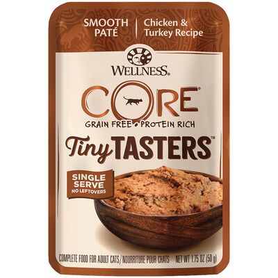 Wellness, Pouch, Feline Adult - Core Tiny Tasters - Chicken & Turkey - 50 g - Wet Cat Food