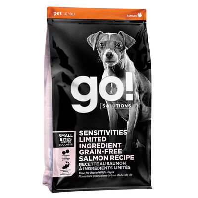 GO! SOLUTIONS, SENSITIVITIES Small Bites Limited Ingredient Grain Free Salmon recipe for dogs - Dry