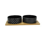 BeOneBreed, Bamboo & Ceramic Bowl - Black - Dog Bowl image number null