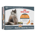 Royal Canin, Care Nutrition Hair & Skin Think Slices in Gravy Multipack - Wet Cat Food image number null