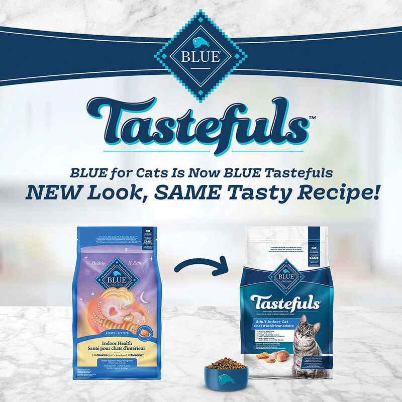 Blue Buffalo Tastefuls Indoor Health Natural Adult Dry Cat Food, Chicken & Brown Rice image number null