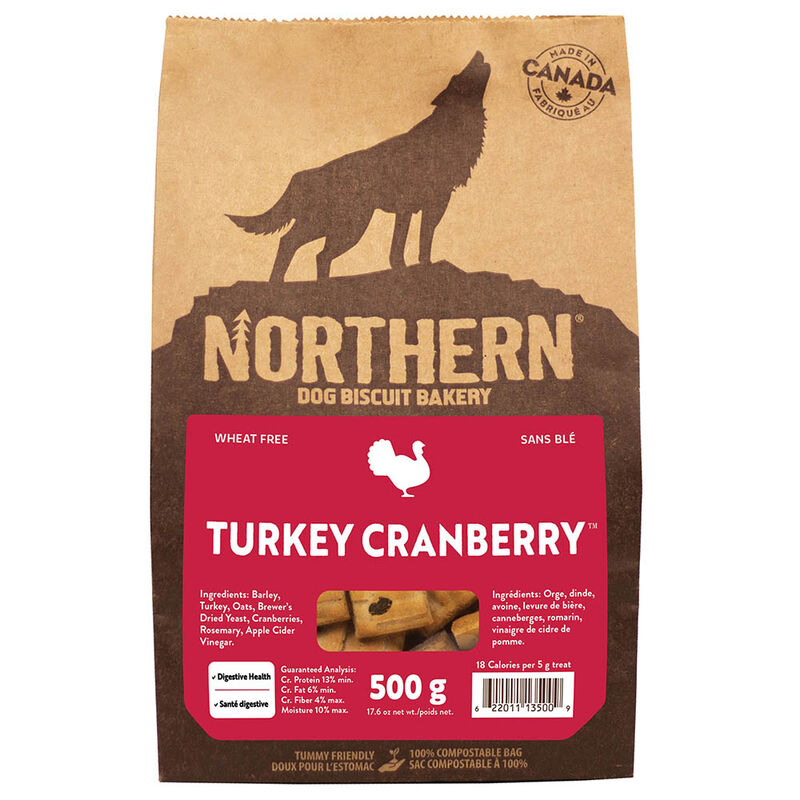 Northern Biscuit, Wheat Free, Turkey & Cranberry - 500 g - Dog Biscuit image number null