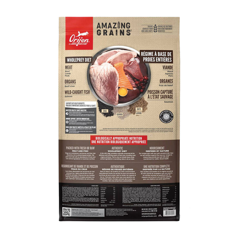 Orijen, Amazing Grains - Regional Red - Beef, Lamb, & Pork - Dog Food image number null