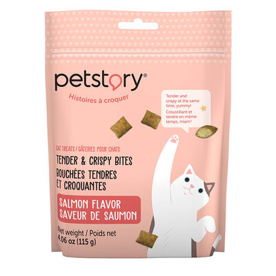 Petstory, Tender and Crispy Bites - Salmon Flavour - 115 g