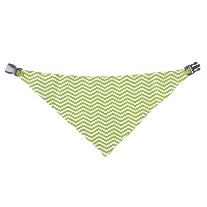 Uptown Pups, Bandana Reversible - Green & White image number null