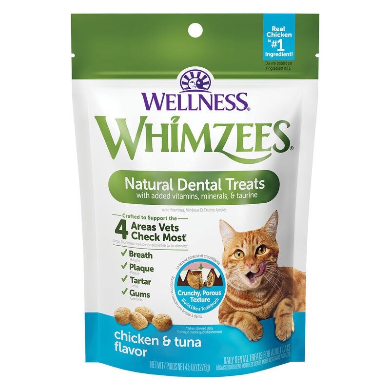 Whimzees, Feline Dental Treats - Chicken & Tuna - 56.69 g image number null