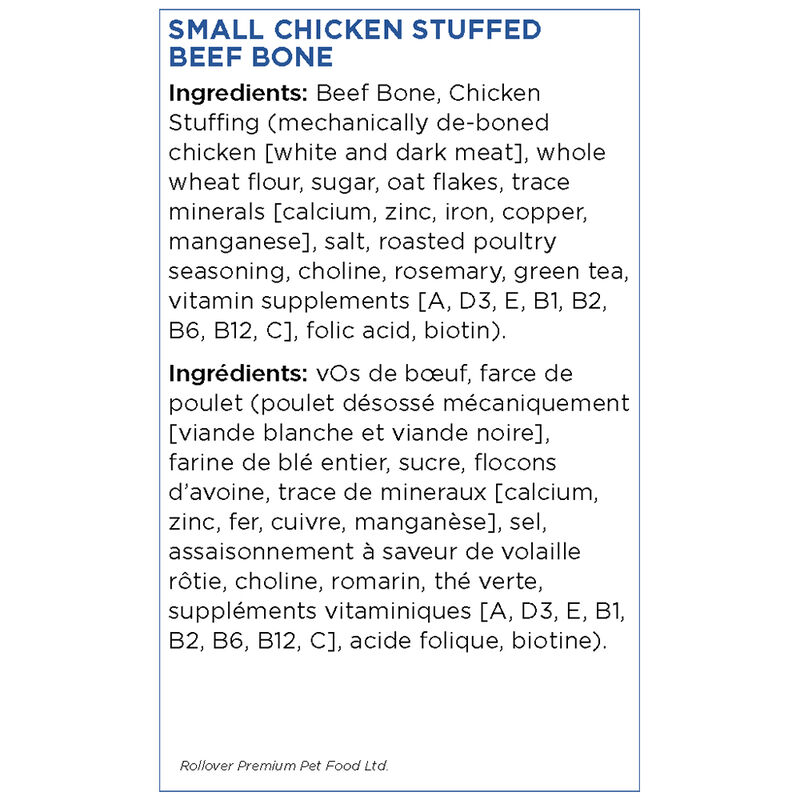 Rollover, Stuffed Bone, Chicken image number null