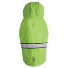 Reflective Hooded Raincoat - Green/Grey image number null