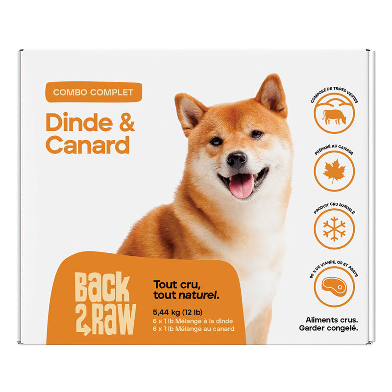 Back2Raw, Complete, Patty - Turkey Blend & Duck Blend - 5.44 kg(12x0.45kg) image number null