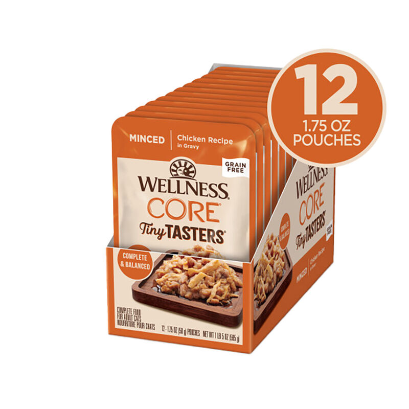 Wellness, CORE Tiny Tasters - Minced Chicken in Gravy - 50 g - Wet Cat Food image number null