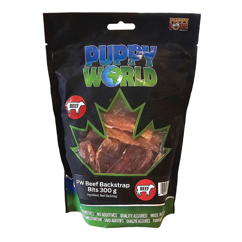Puppy Love, Puppy World, Beef Backstrap Bits - 300 g image number null