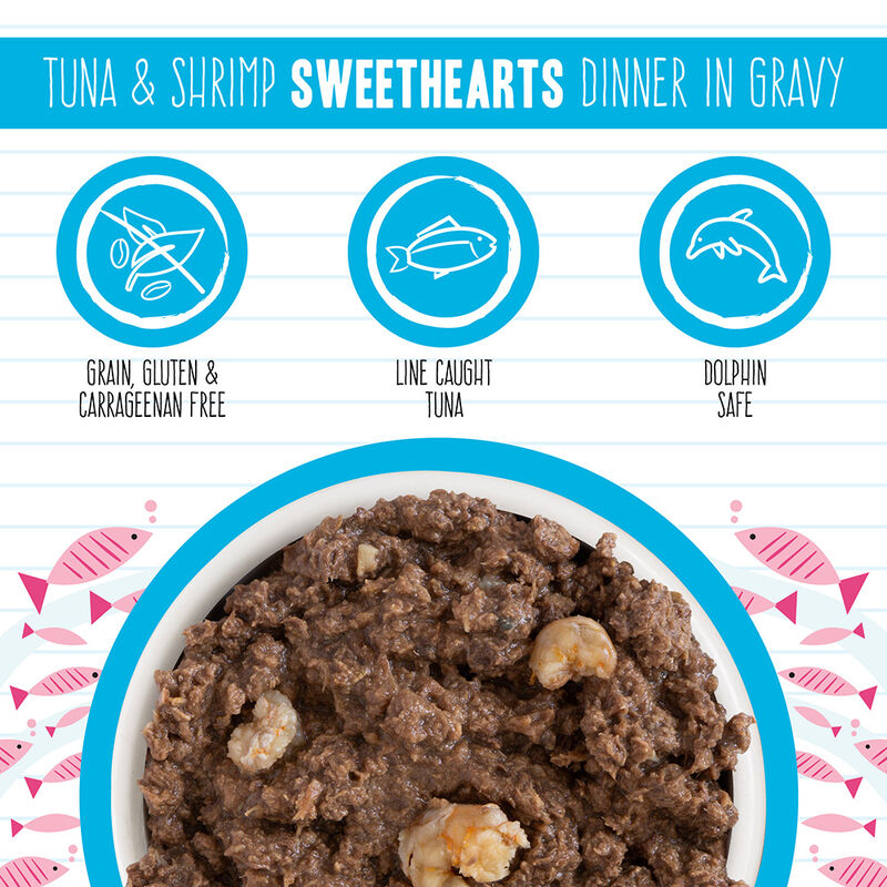 Weruva, Can Feline  - Tuna & Shrimp Sweethearts-156 g - Minced - Wet Cat Food image number null