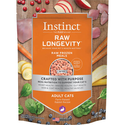 Instinct Raw Longevity, Raw Frozen Meals - Rabbit