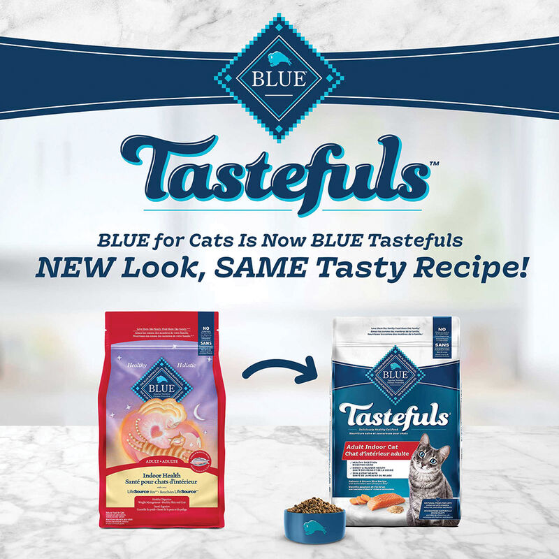 Blue Buffalo Tastefuls Indoor Health Natural Adult Dry Cat Food, Salmon & Brown Rice image number null
